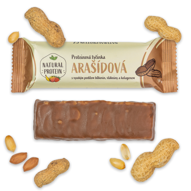 Proteínová tyčinka s kolagénom - Arašidová