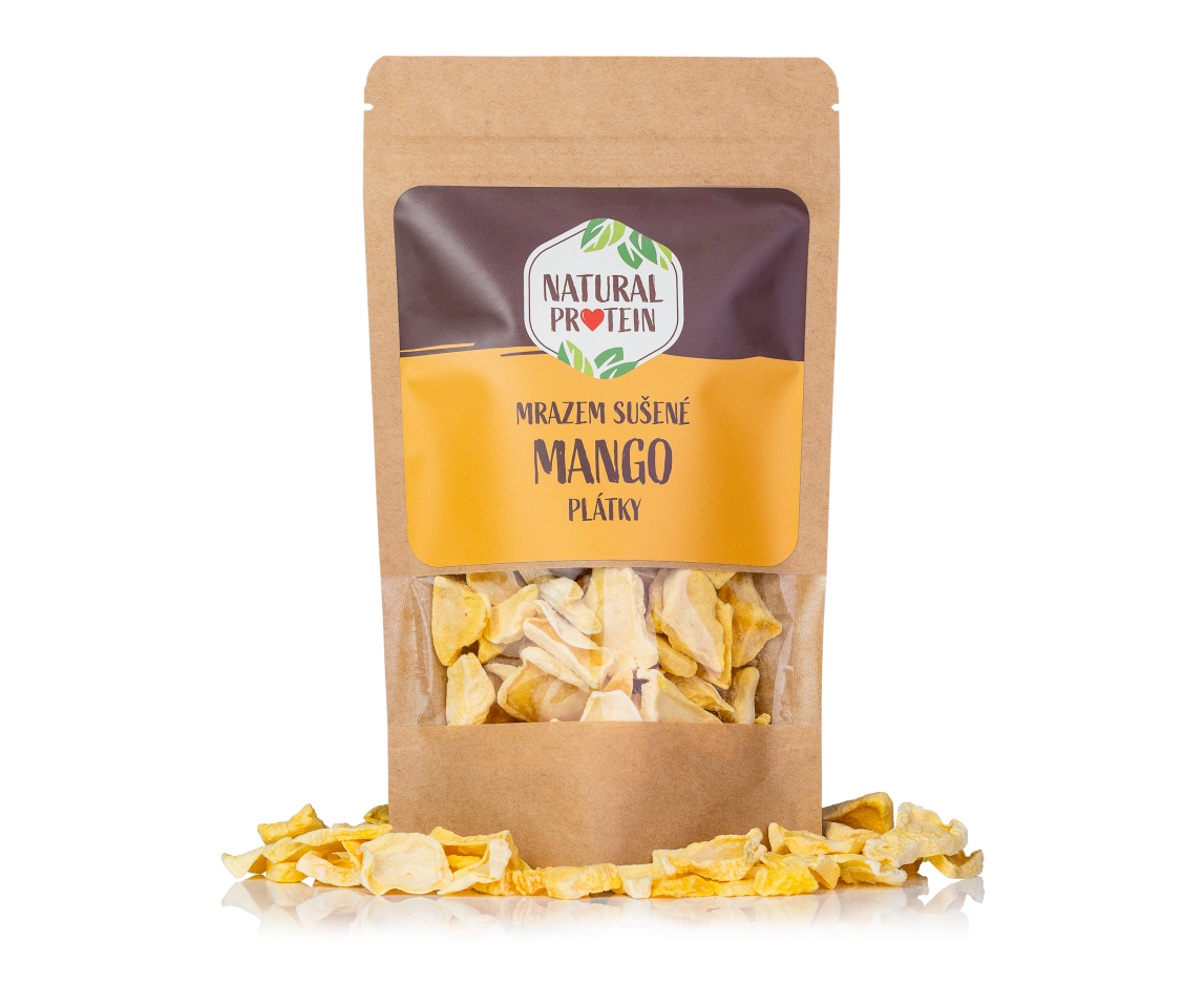Mrazom sušené mango plátky 1 kus