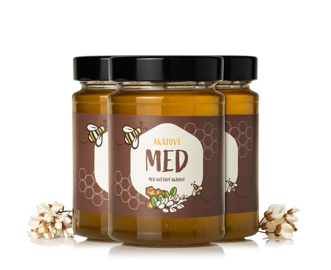 Agátový med 3 kusy