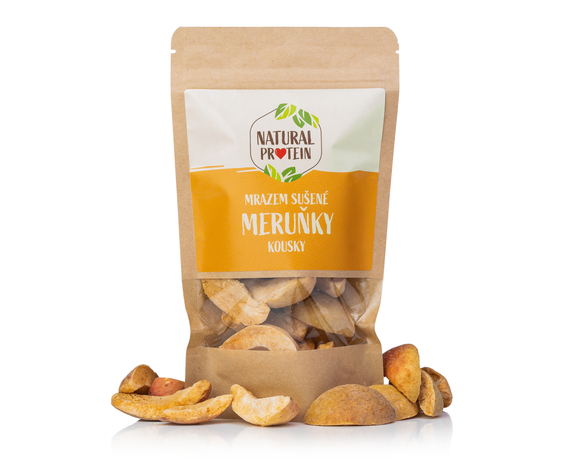 Mrazom sušené marhule kúsky