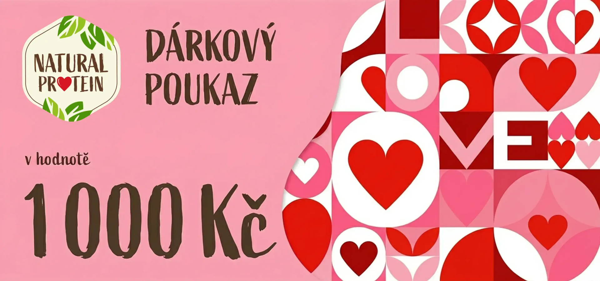 NaturalProtein Darčekový poukaz - 20 / 40 / 80 EUR (online) 40