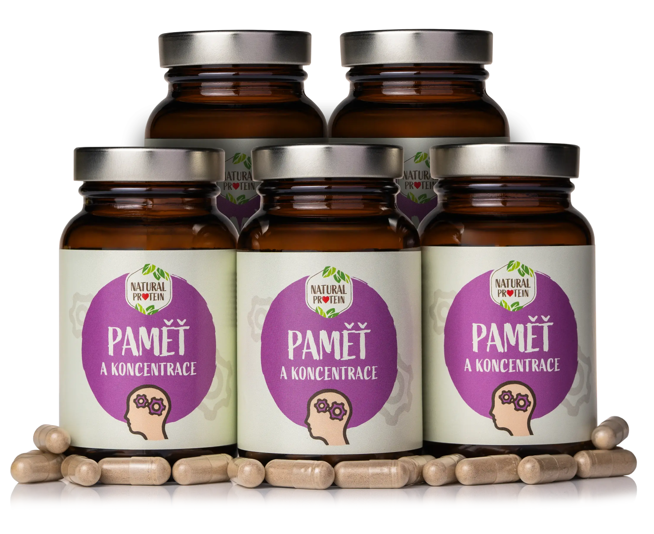 NaturalProtein Paměť a koncentrace 5 kusov