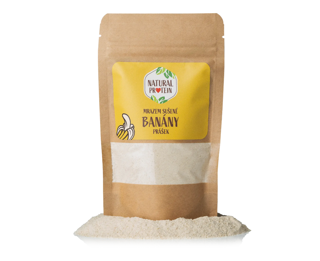 NaturalProtein Mrazom sušené banány - prášok