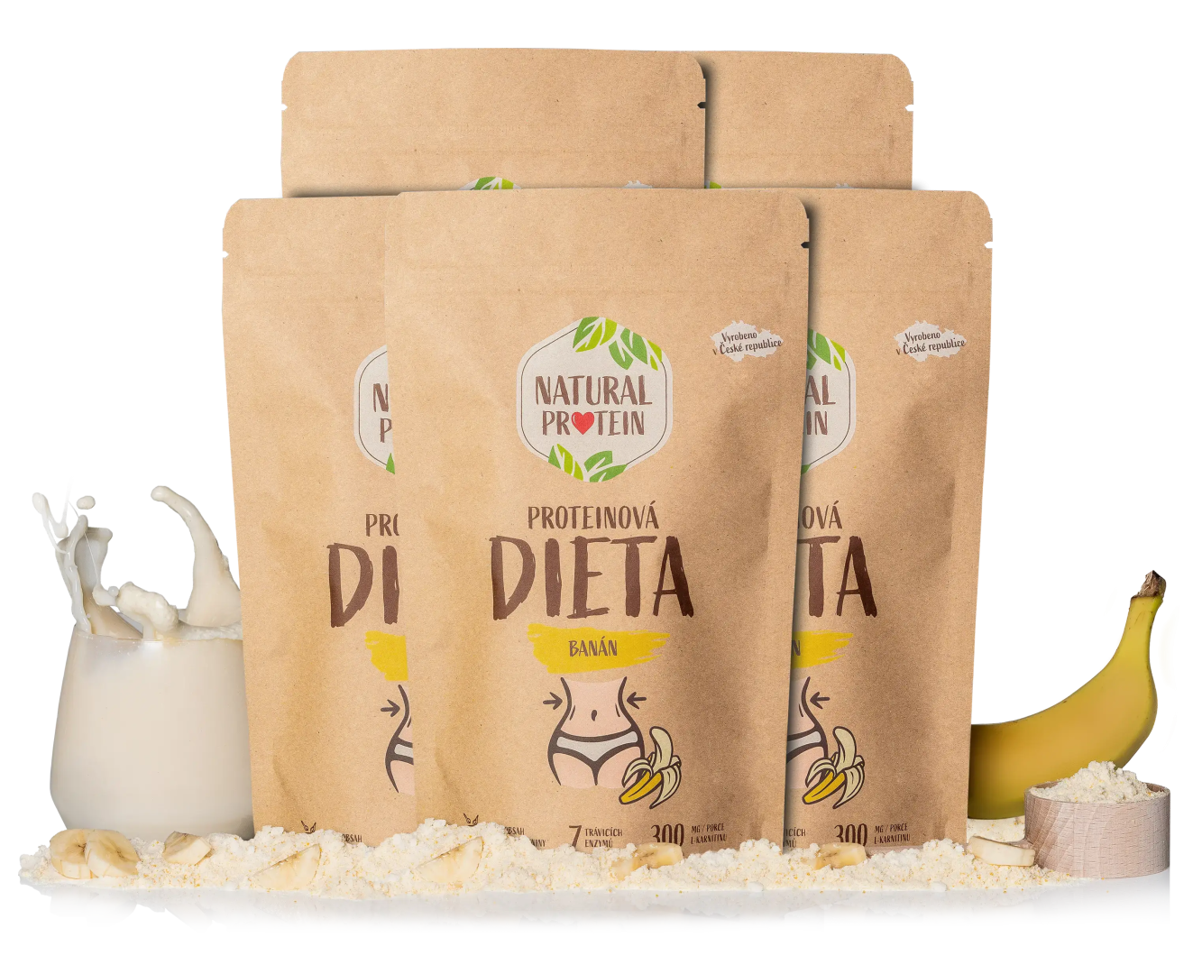 NaturalProtein Proteínová diéta - Banán 5 kusov