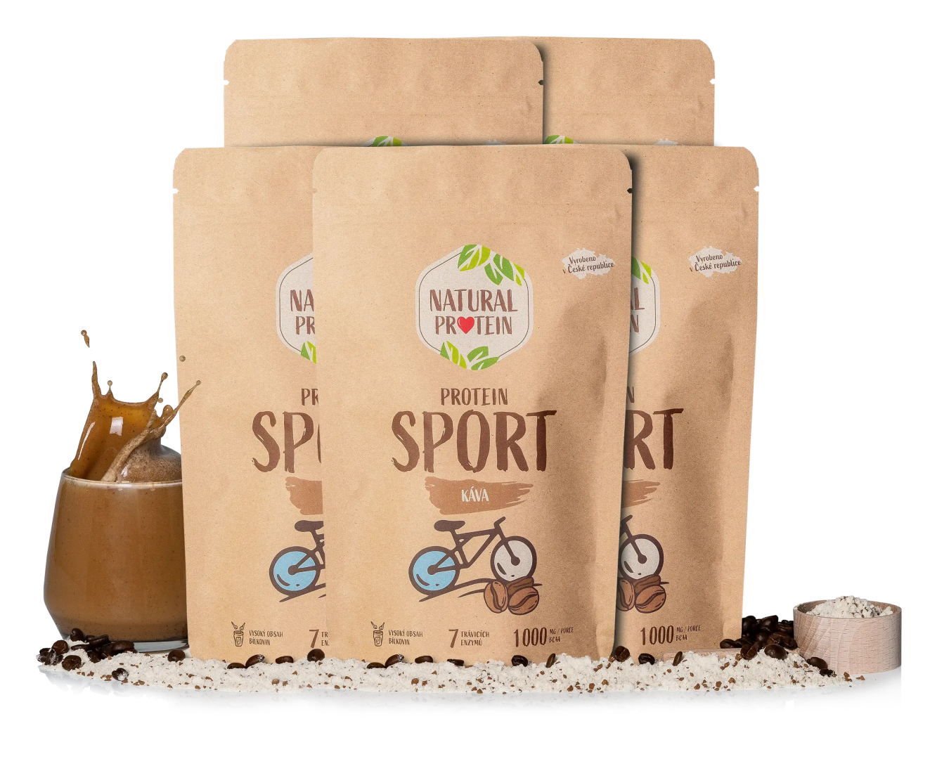 NaturalProtein Šport - Káva 5 kusov