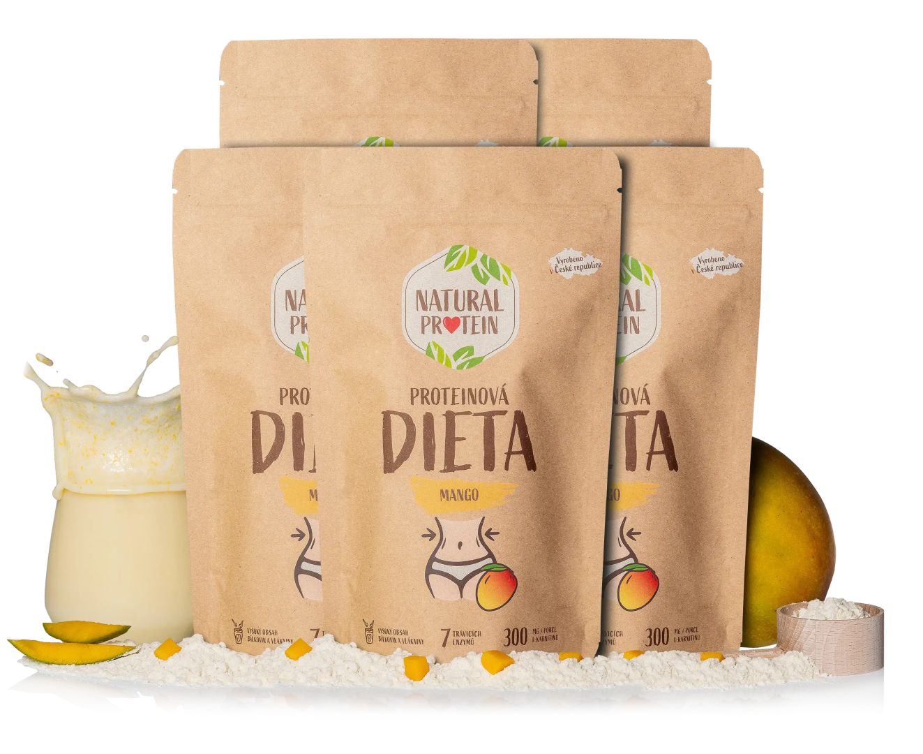 NaturalProtein Proteinová diéta - Mango 5 kusov