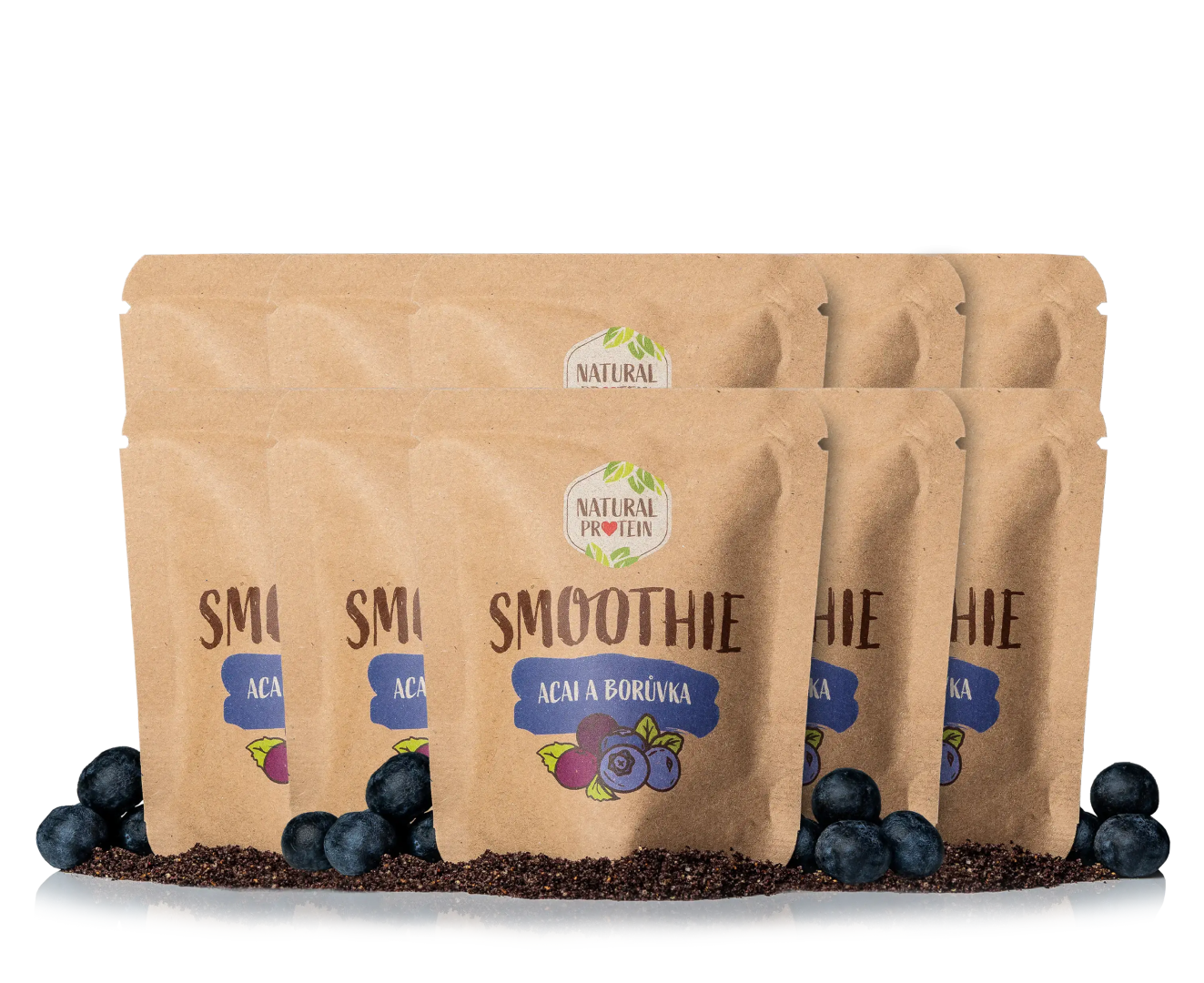 NaturalProtein Smoothie - Čučoriedka a Acai 10 kusov