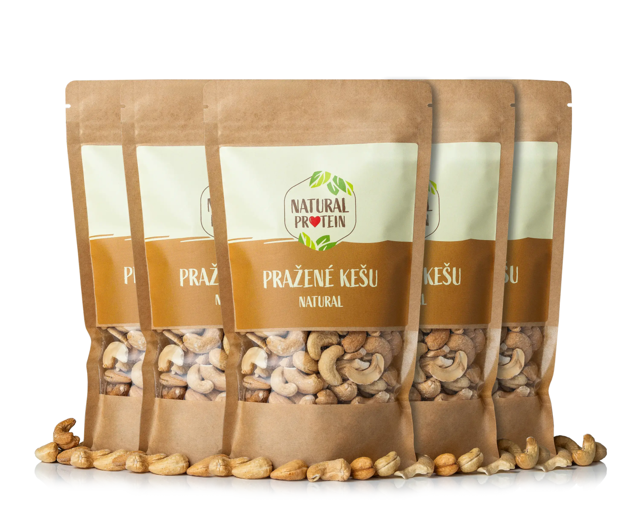 NaturalProtein Kešu pražené Natural 5 kusov