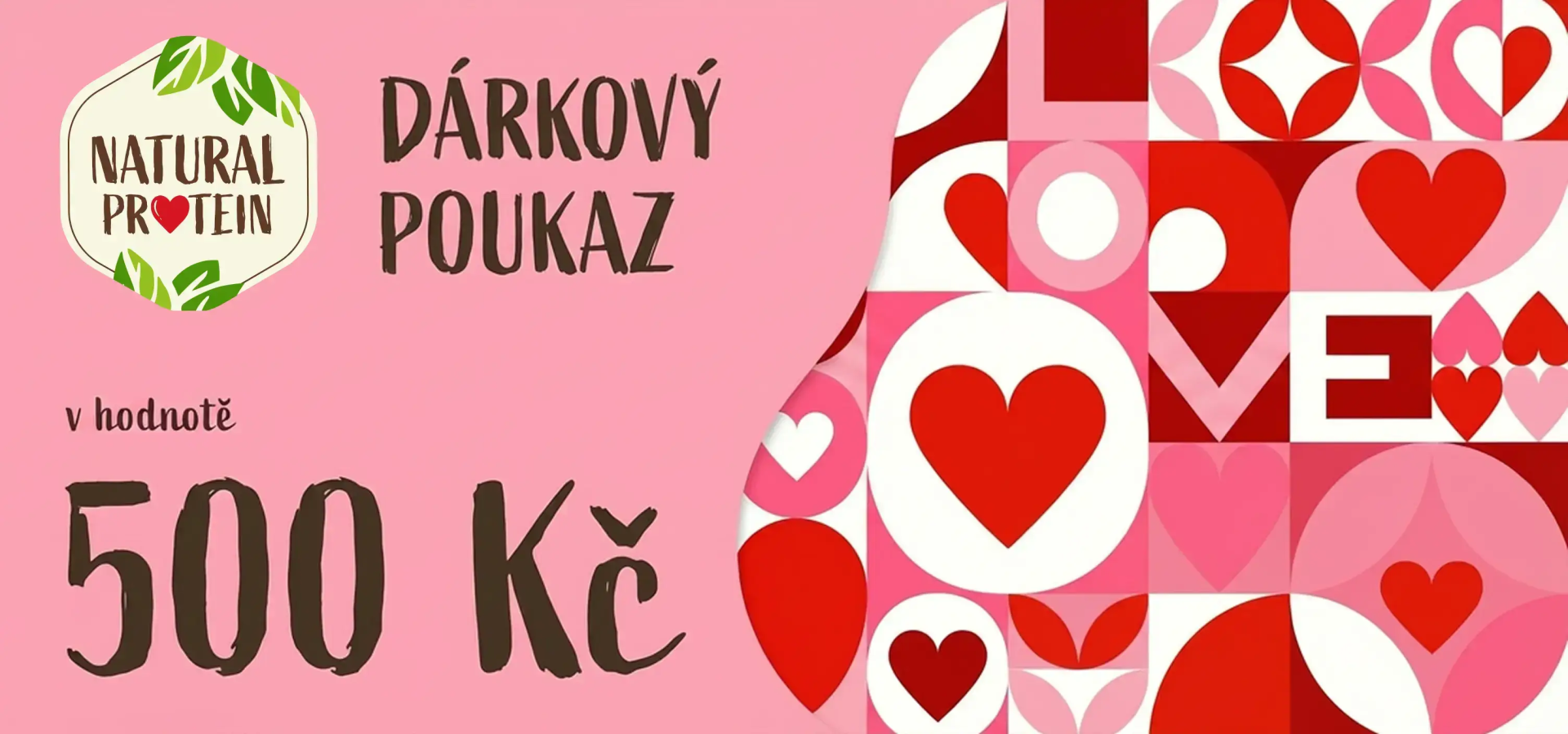 NaturalProtein Darčekový poukaz - 20 / 40 / 80 EUR (online) 20