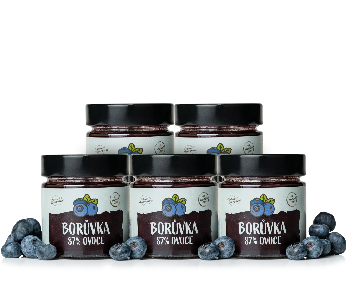 NaturalProtein Čučoriedkový džem 5 kusov