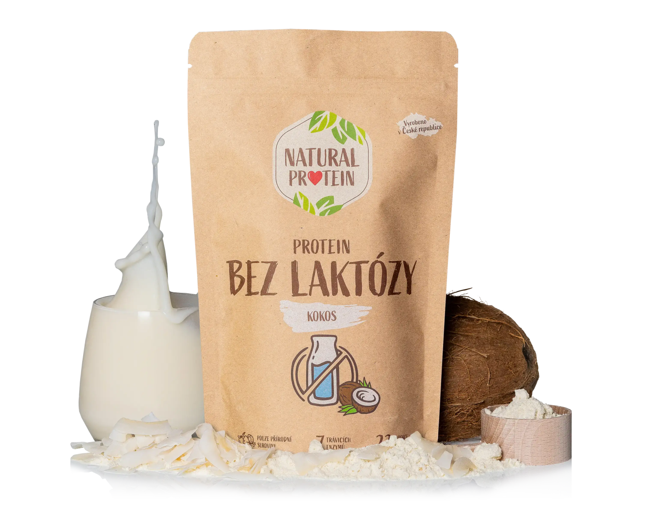NaturalProtein Bezlaktózový protein - Kokos