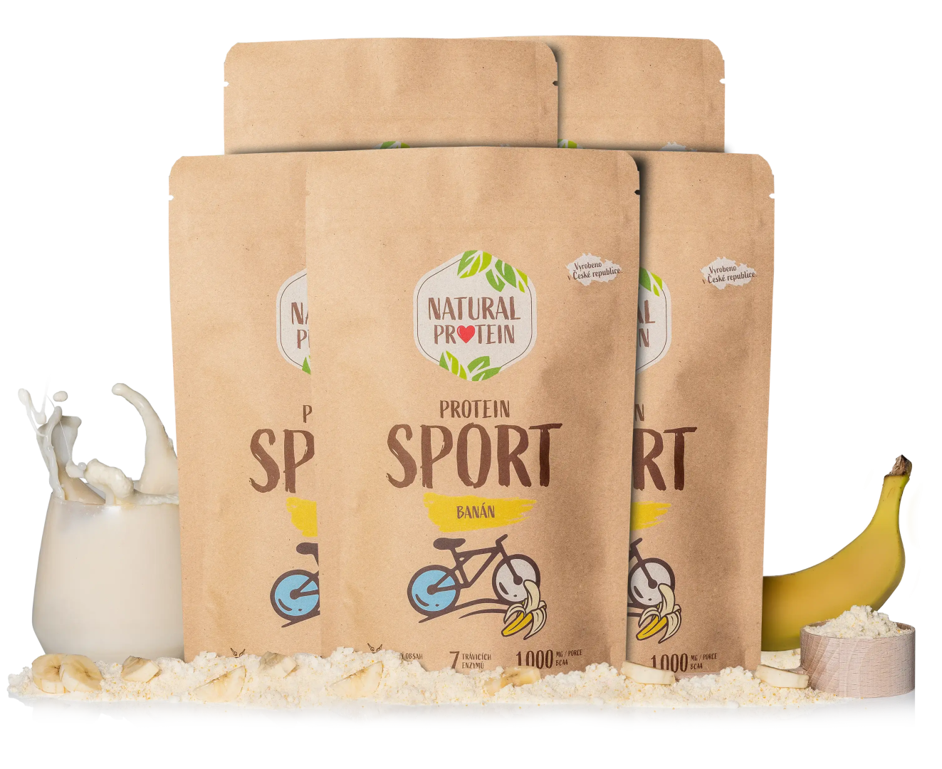 NaturalProtein Šport - Banán 5 kusov