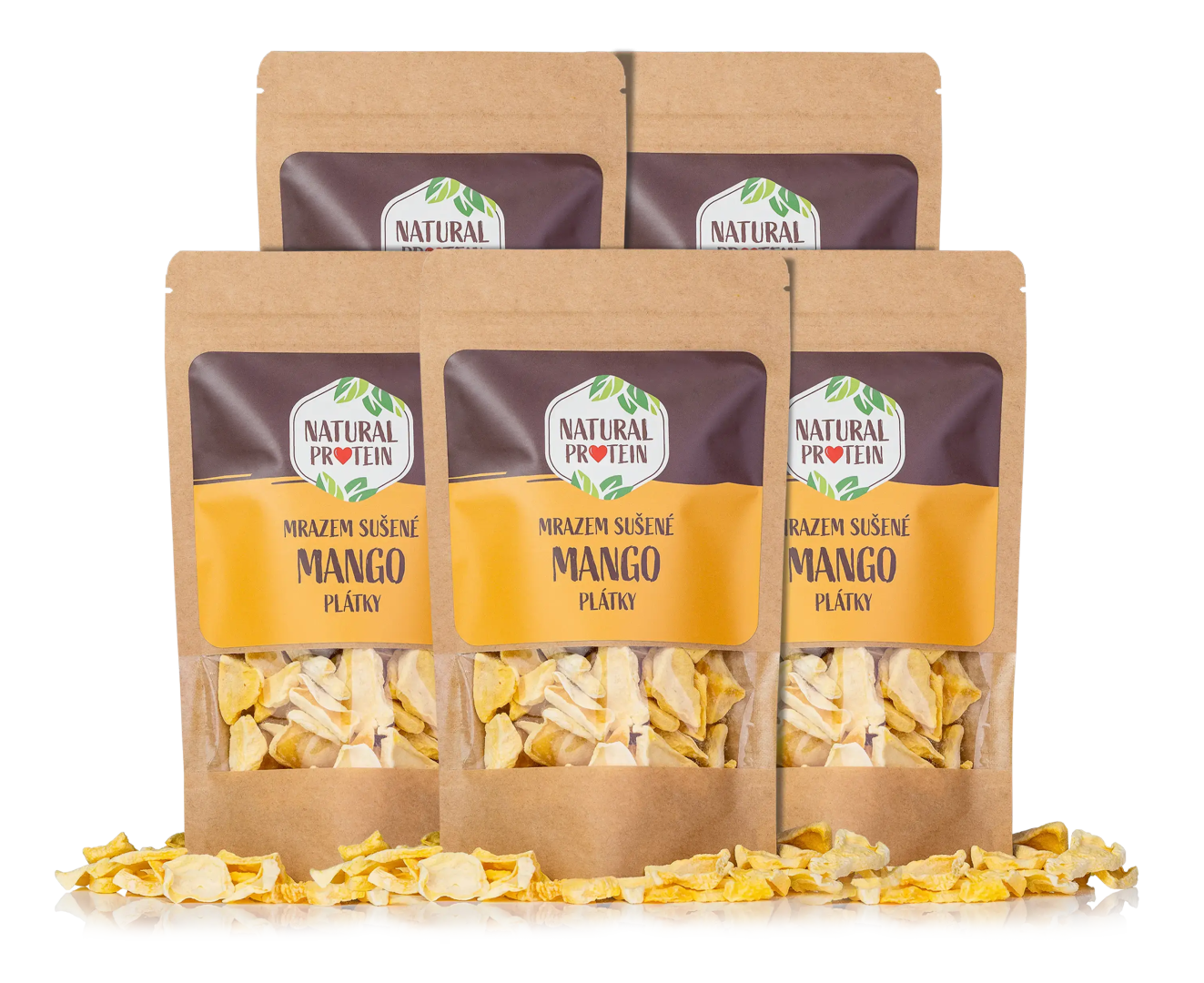 NaturalProtein Mrazom sušené mango - plátky 5 kusov