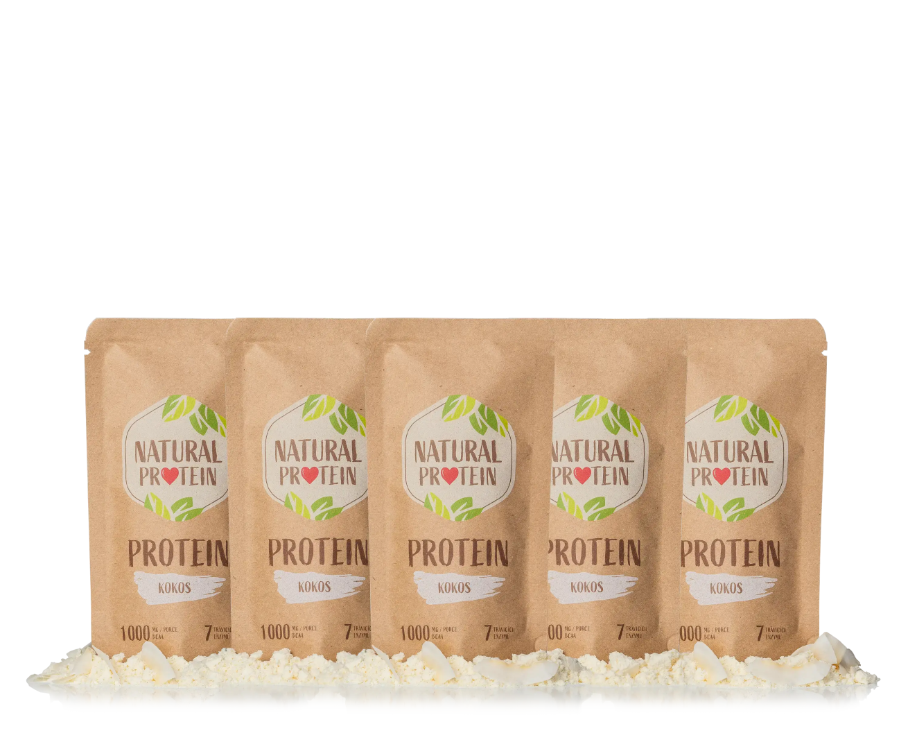 NaturalProtein Kokosový proteín (35 g) 5 kusov