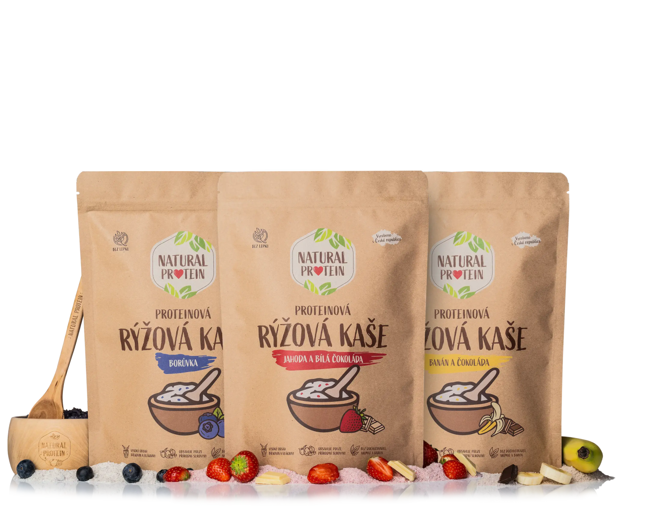 NaturalProtein 3x Proteinová ryžová kaša