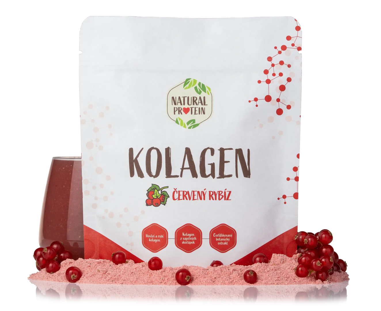 NaturalProtein Kolagén - Červené ríbezle