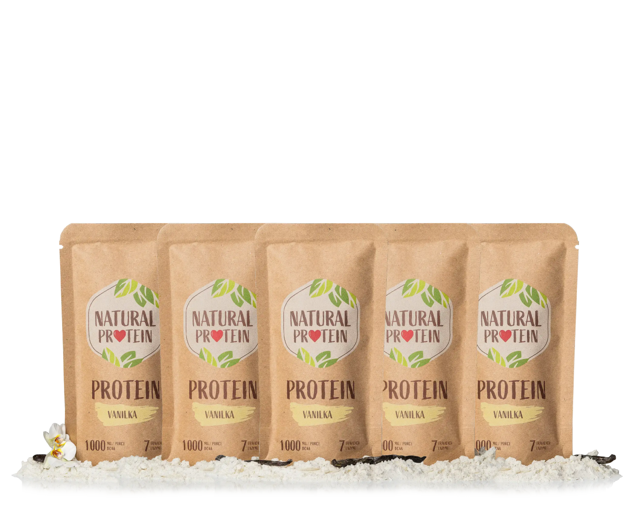 NaturalProtein Vanilkový proteín (35 g) 5 kusov