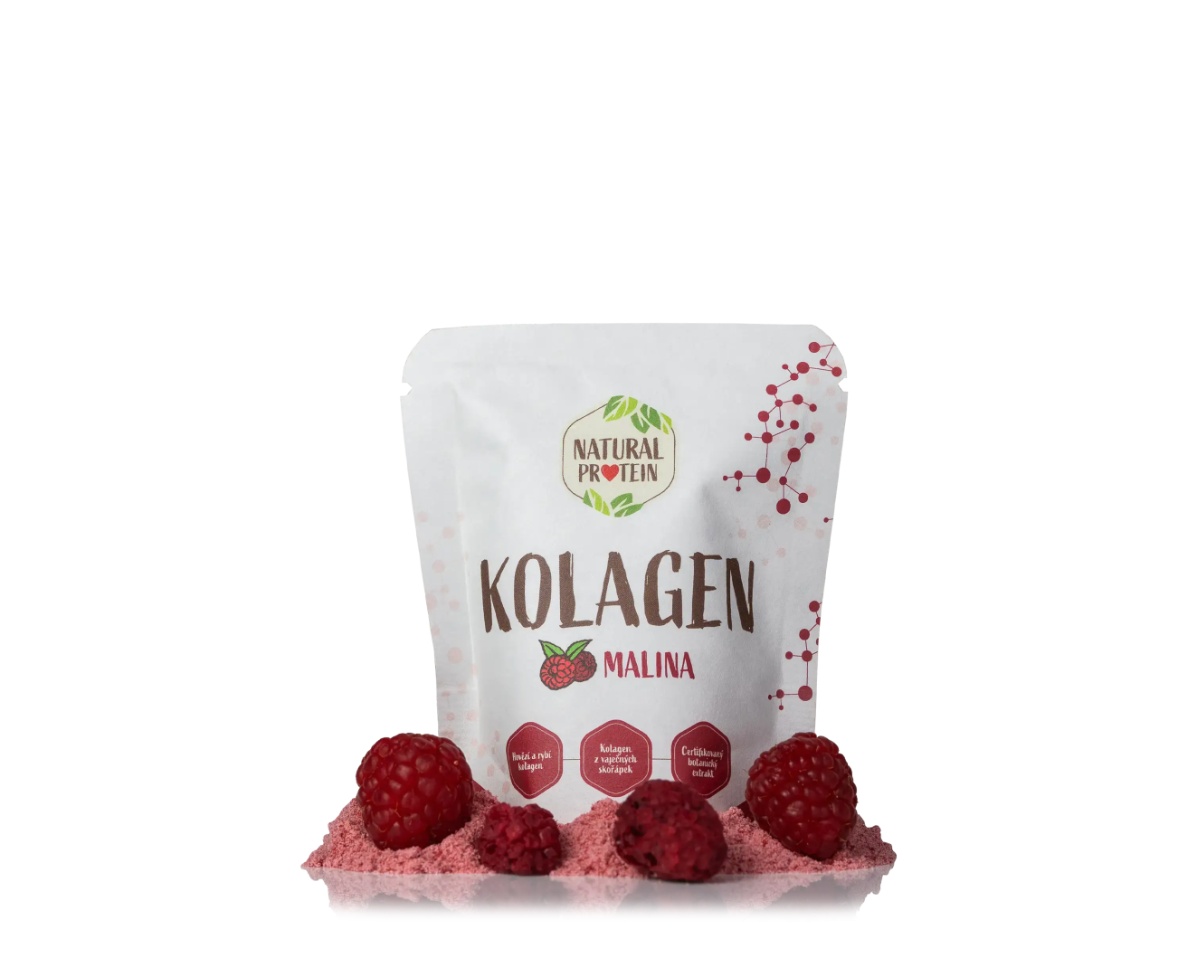 NaturalProtein Kolagén - Malina (10 g)