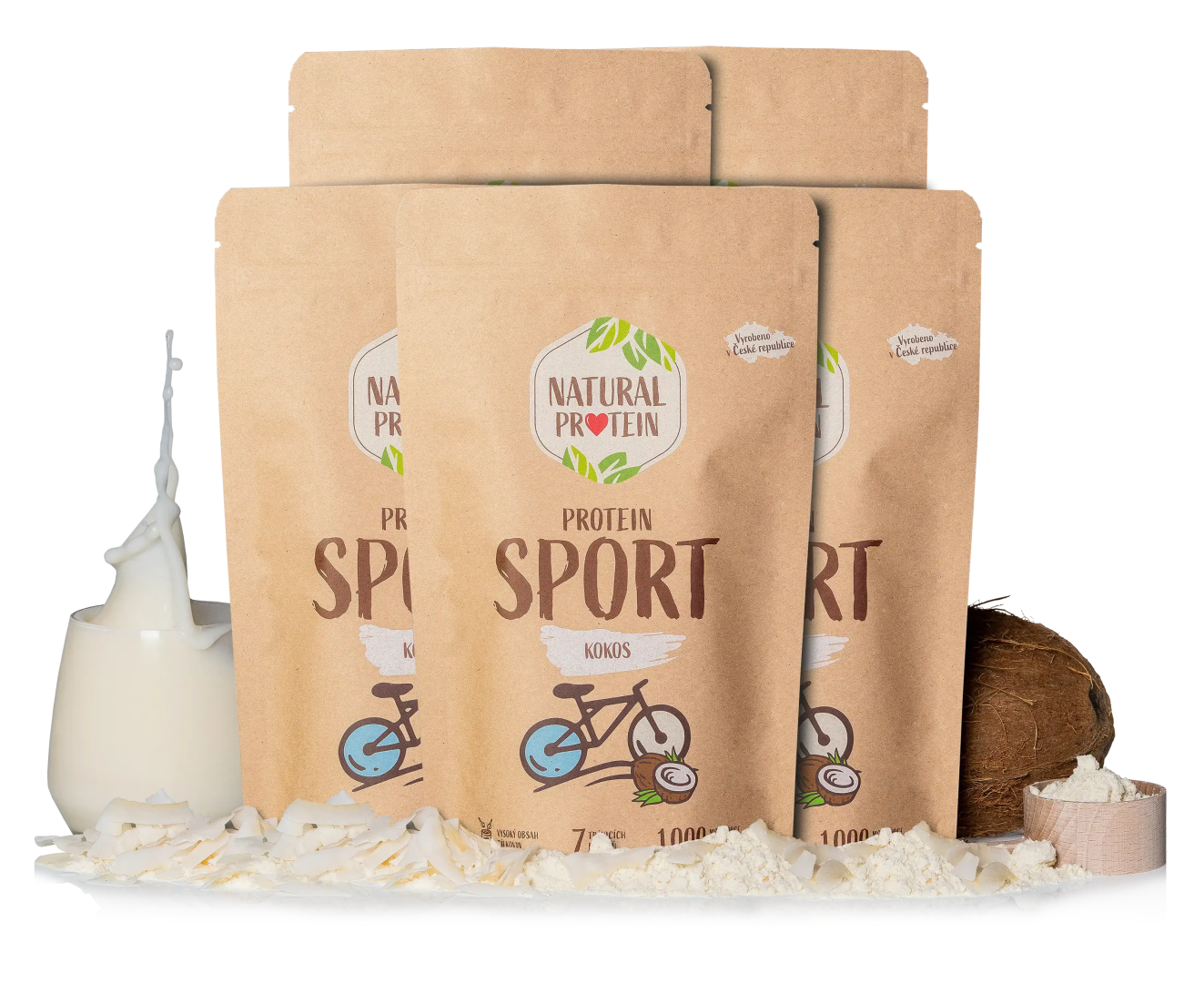 NaturalProtein Šport - Kokos 5 kusov