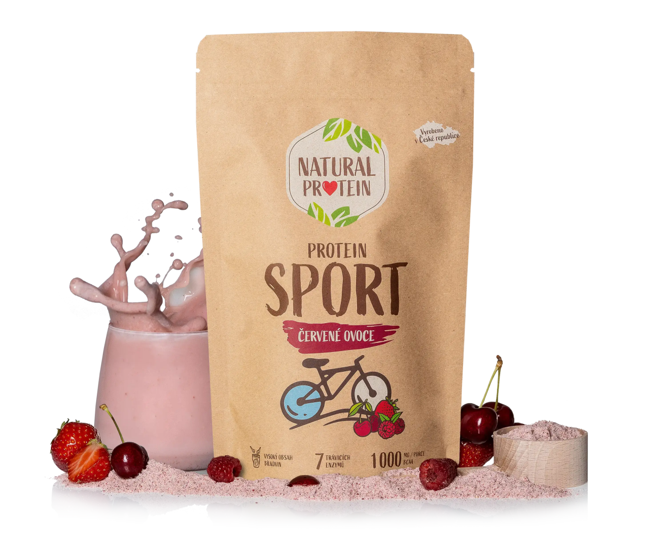 NaturalProtein Šport - Červené ovocie