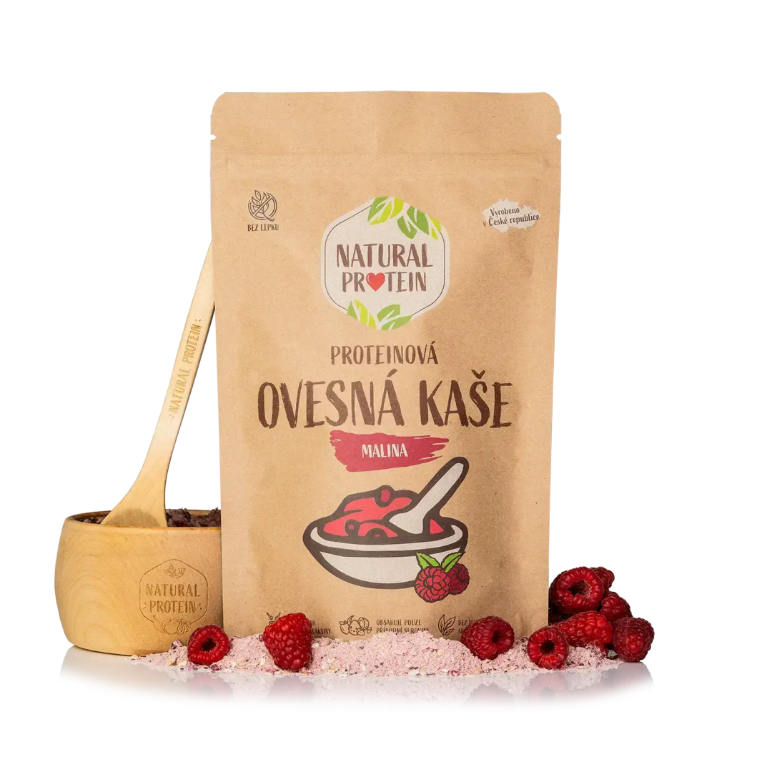 NaturalProtein Proteinová ovesná kaše - Malina Letní akce