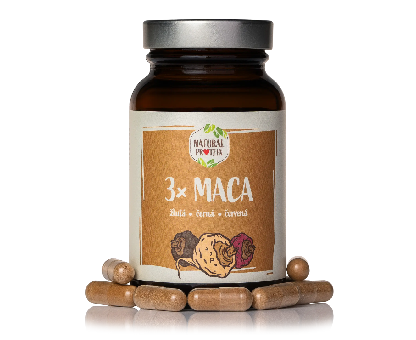 NaturalProtein 3x Maca (60 kapslí)