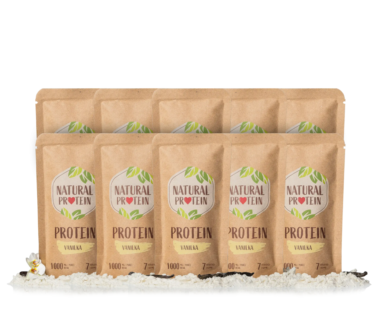 NaturalProtein Vanilkový proteín (35 g) 10 kusov