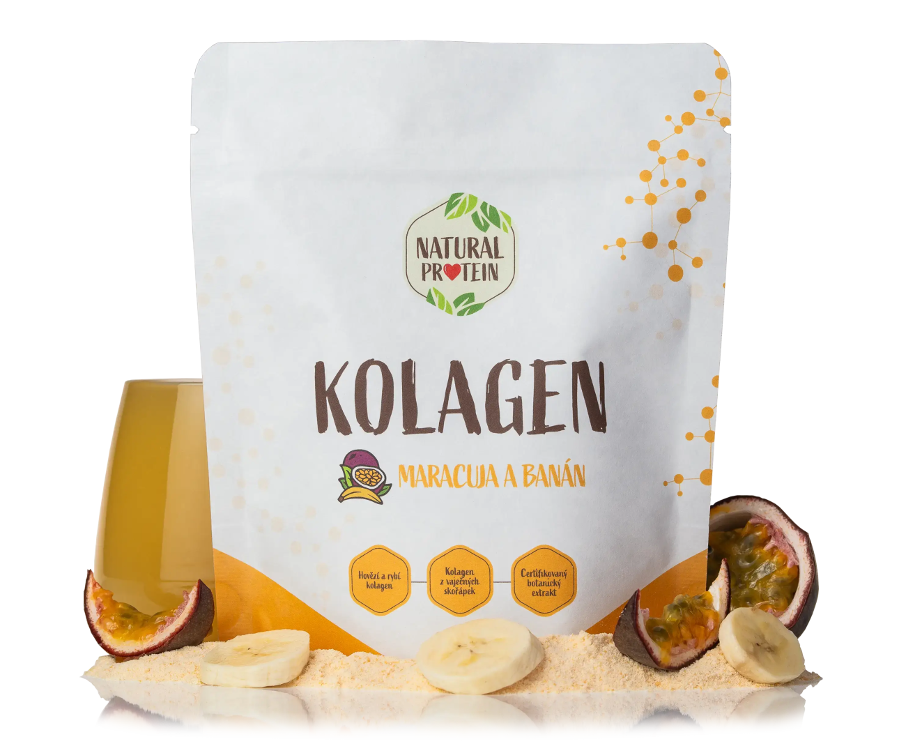 NaturalProtein Kolagén - Maracuja a banán