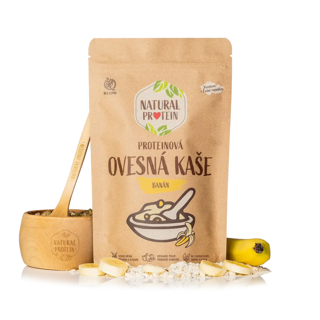 NaturalProtein Proteinová ovesná kaše - Banán Letní akce