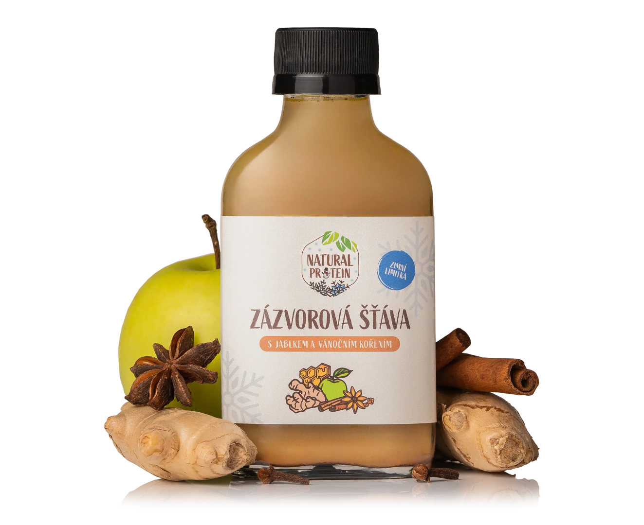 NaturalProtein Zázvorová šťáva Zimní limitka