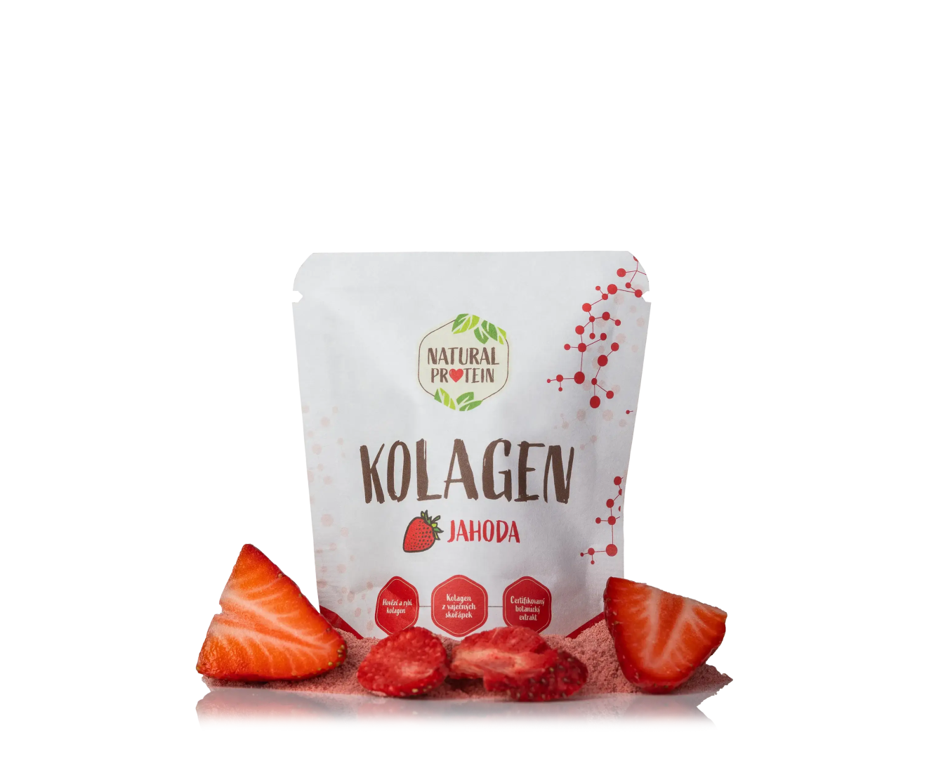 NaturalProtein Kolagén - Jahoda (10 g)