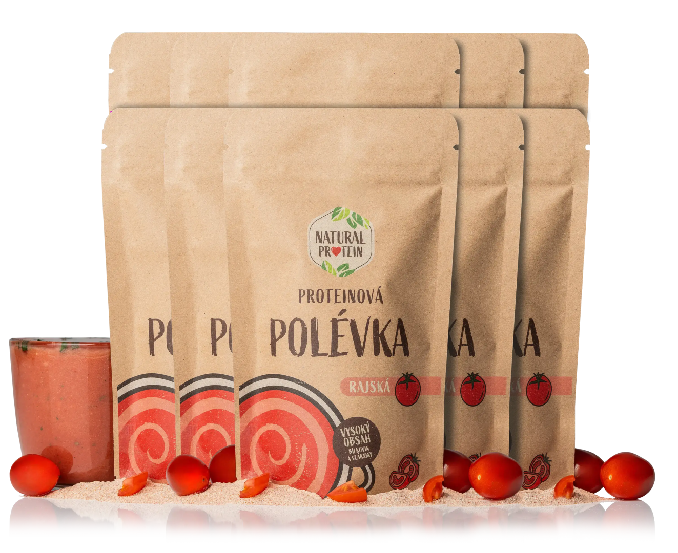 NaturalProtein Proteínová polievka - paradajková 10 kusov