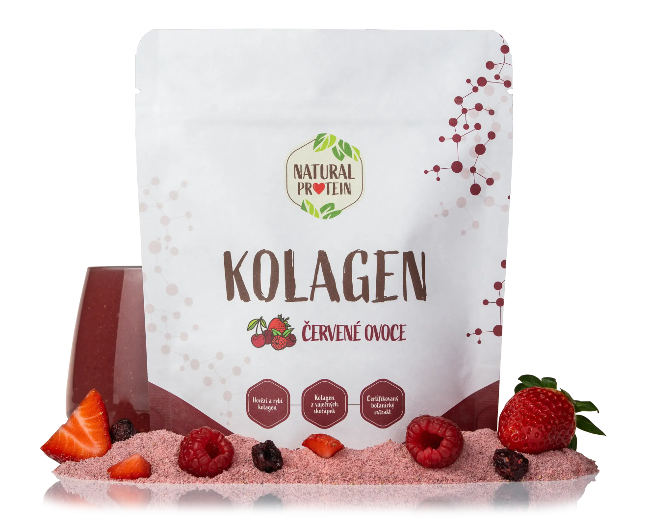NaturalProtein Kolagén - Červené Ovocie