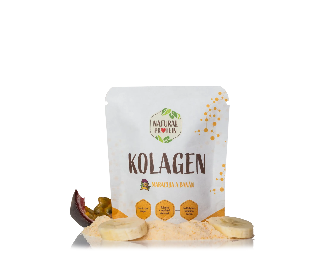 NaturalProtein Kolagén - Maracuja a banán (10 g)