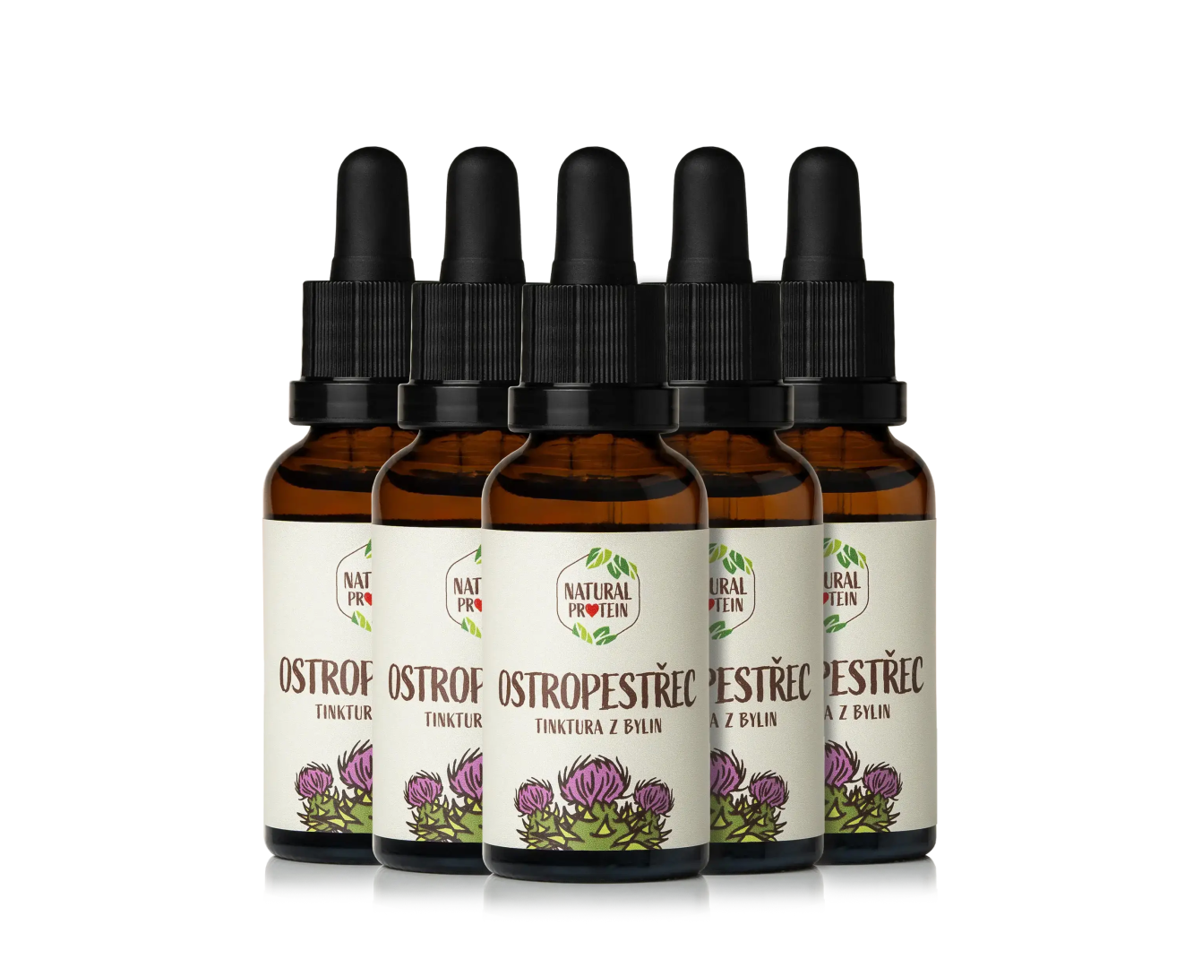 NaturalProtein Tinktúra - Pestrec mariánsky 5 kusov