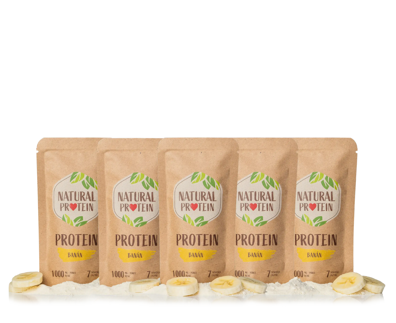 NaturalProtein Banánový proteín (35 g) 5 kusov