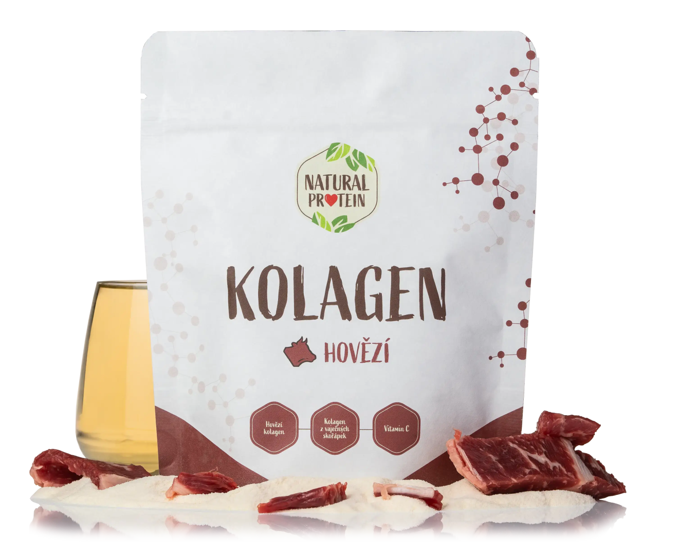 NaturalProtein Kolagén - hovädzie mäso (kĺby, chrupavky, šľachy)