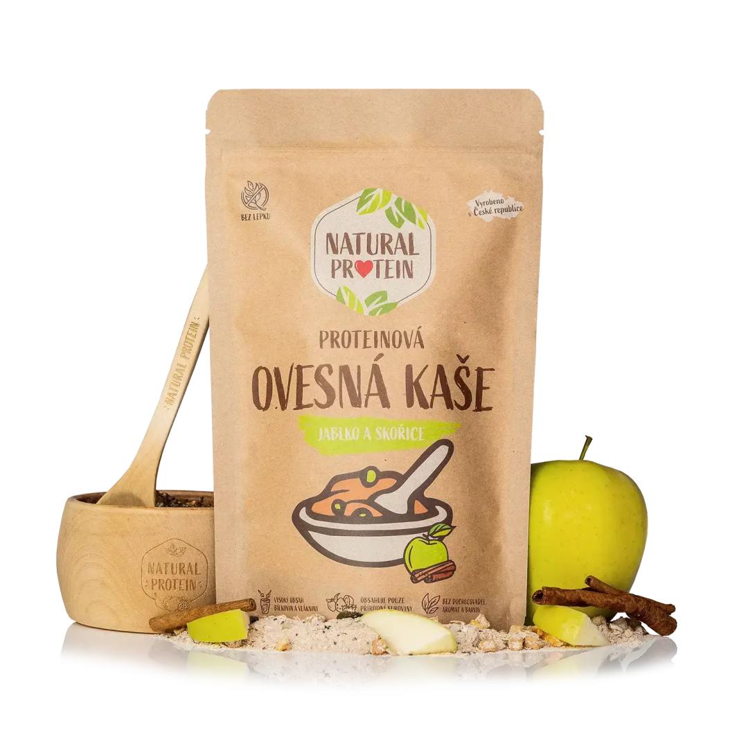 NaturalProtein Proteinová ovesná kaše - Jablko a skořice Letní akce