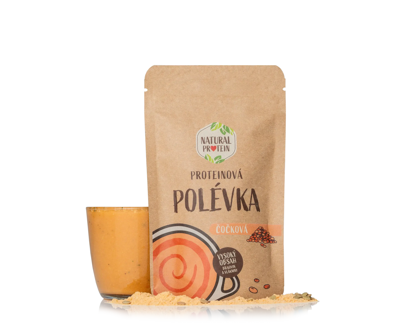 NaturalProtein Proteínová polievka - šošovicová