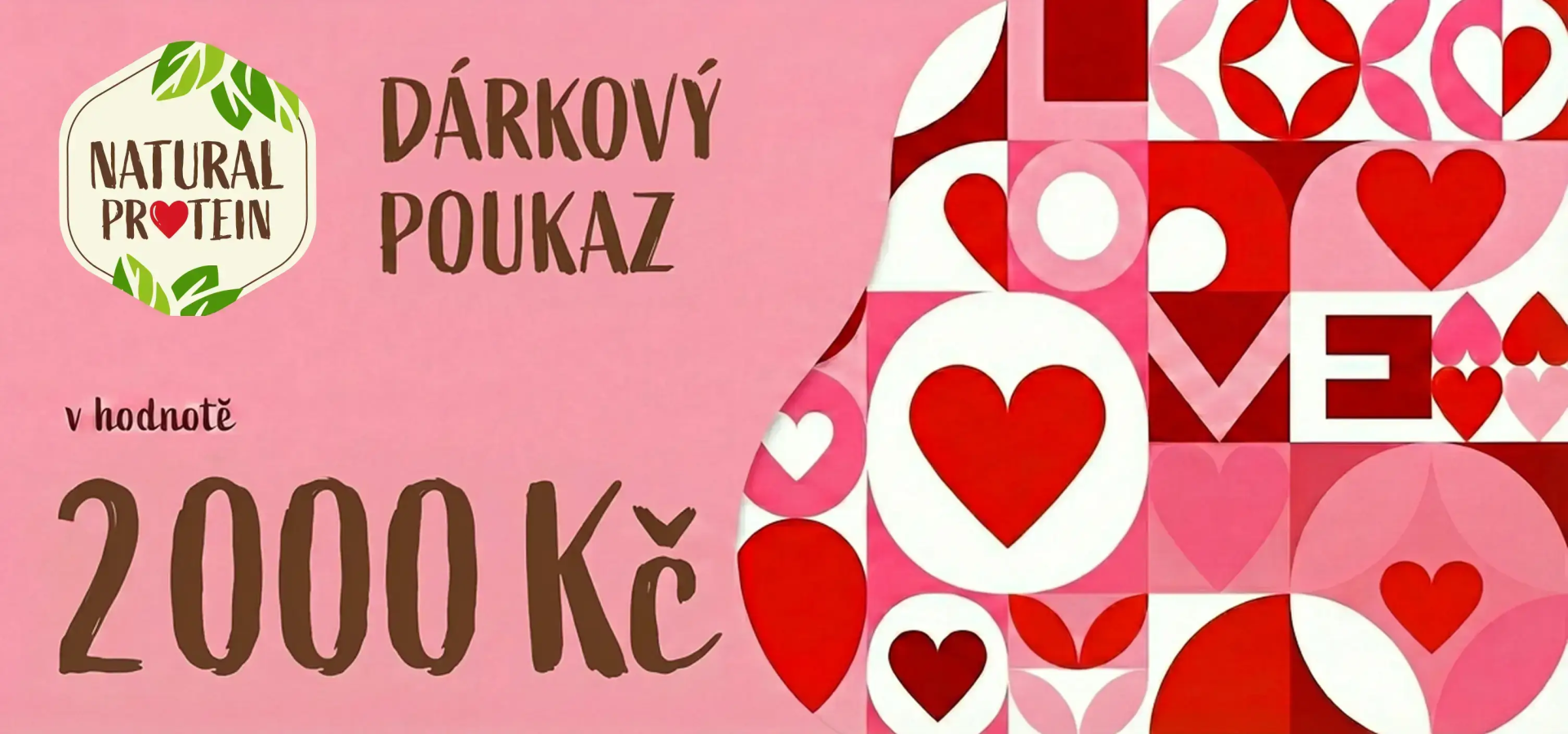 NaturalProtein Darčekový poukaz - 20 / 40 / 80 EUR (online) 80