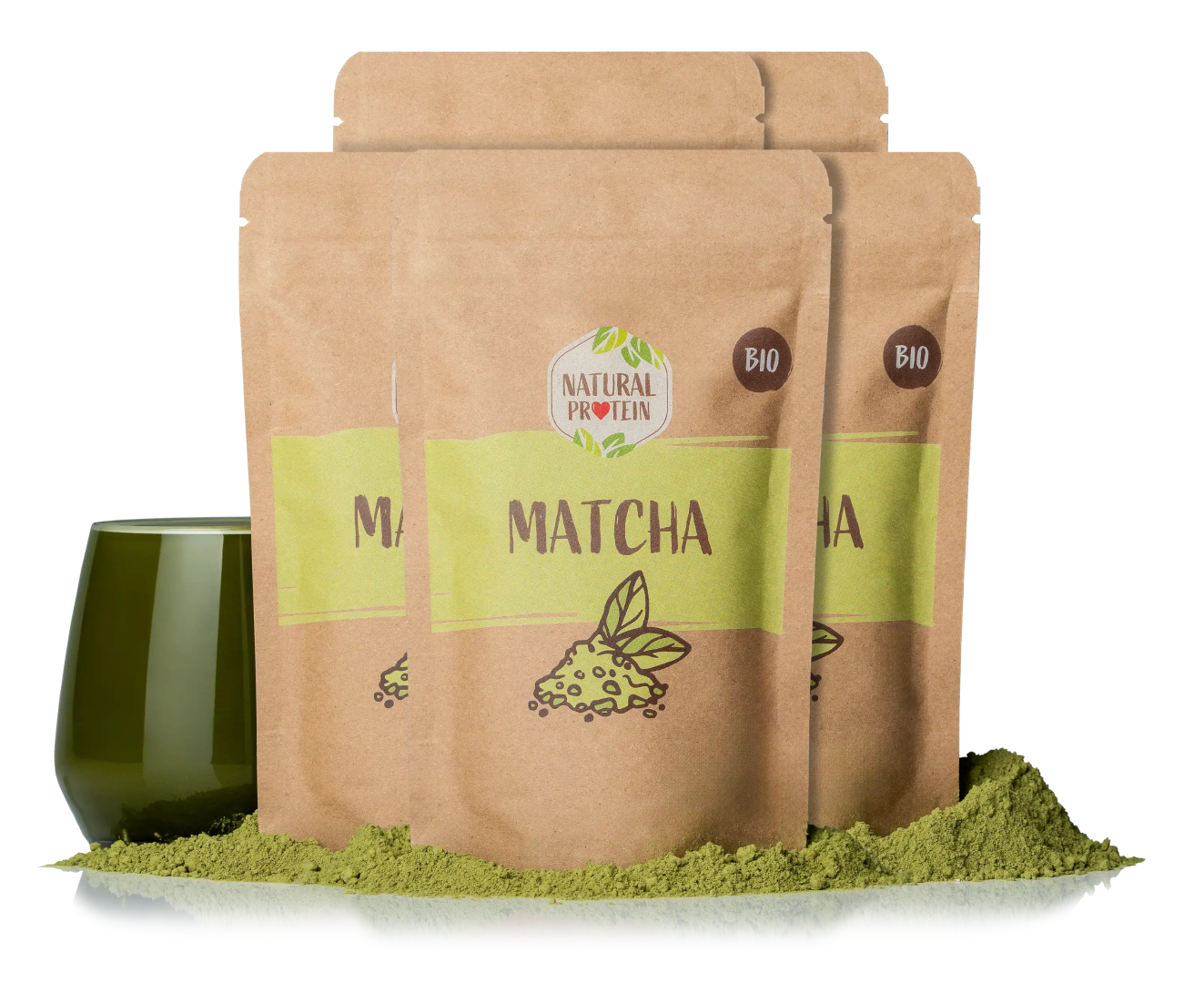 NaturalProtein Matcha Tea BIO 5 kusov