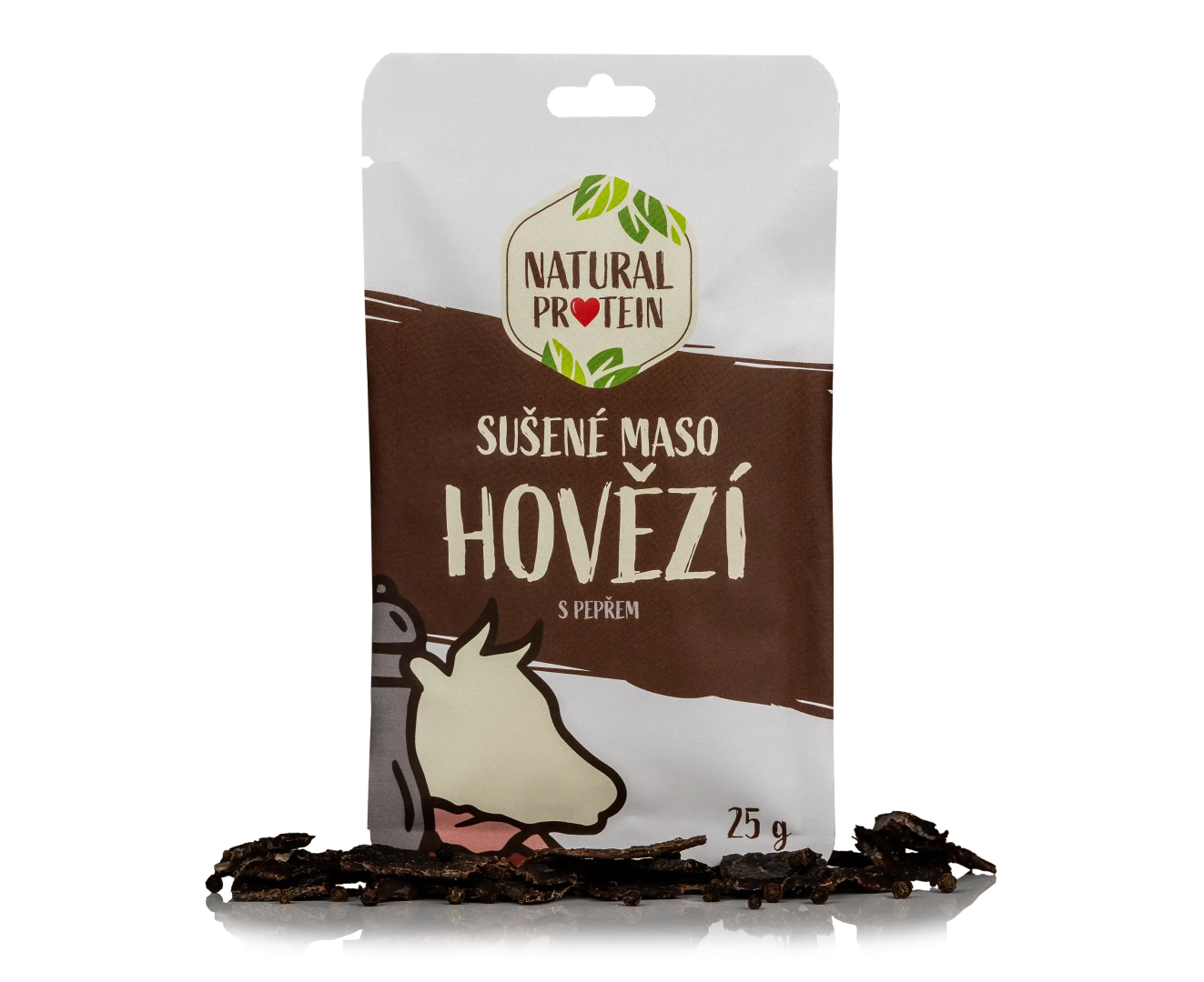 NaturalProtein Sušené mäso - hovädzie s korením