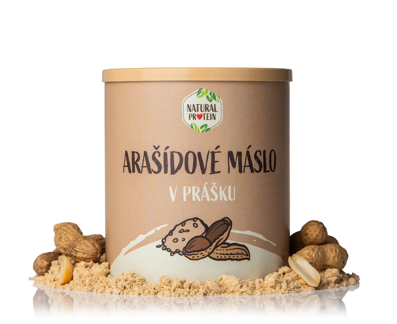 NaturalProtein Arašidové máslo v prášku