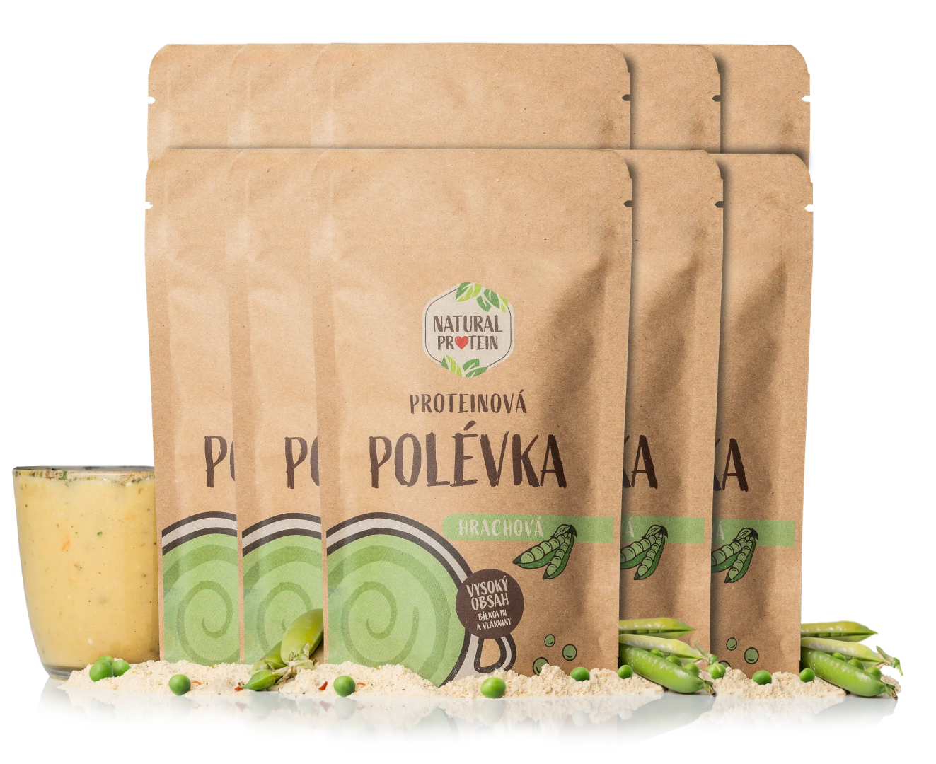 NaturalProtein Proteínová polievka - hrachová 10 kusov