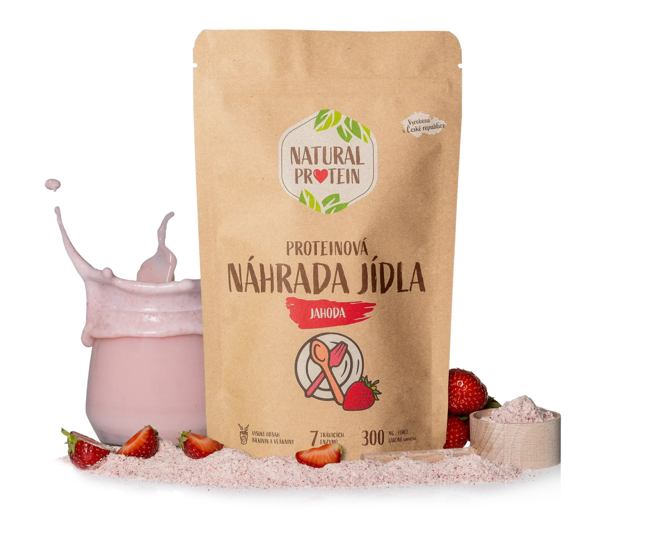 NaturalProtein Náhrada jídla - Jahoda Letní akce