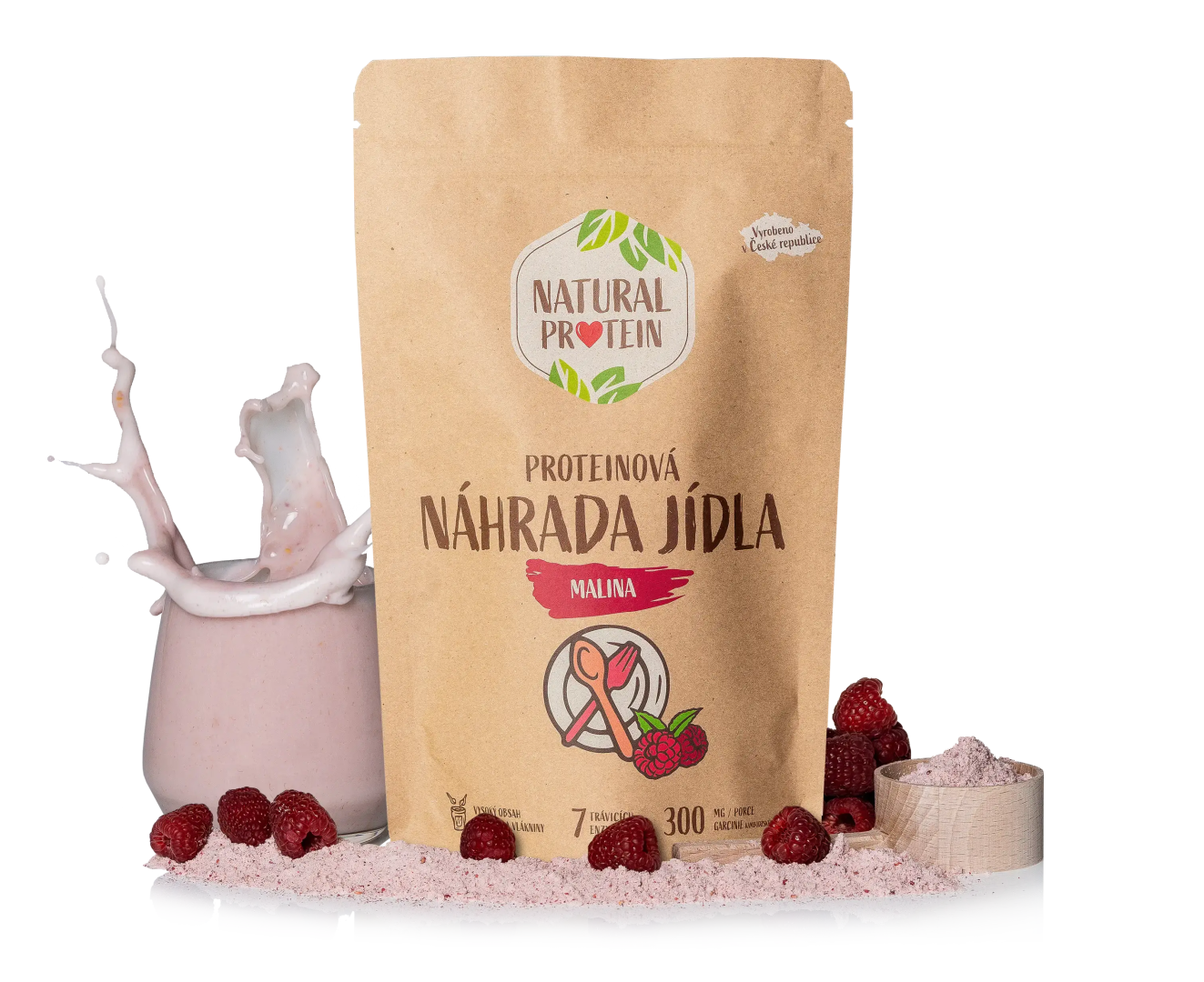 NaturalProtein Náhrada jedla - Malina