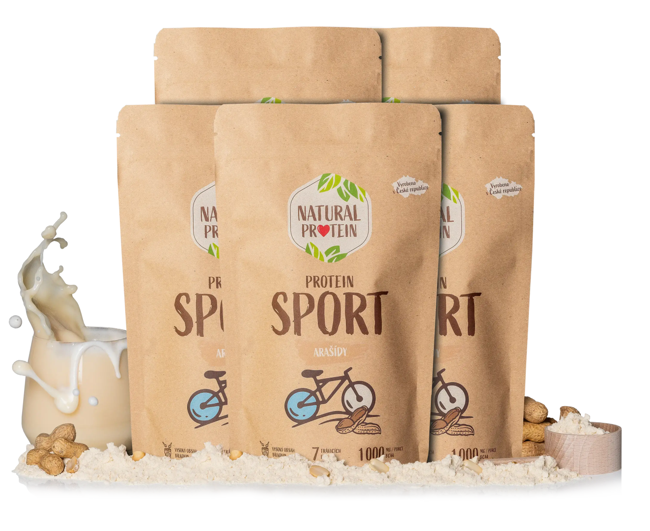 NaturalProtein Šport - Arašidy 5 kusov