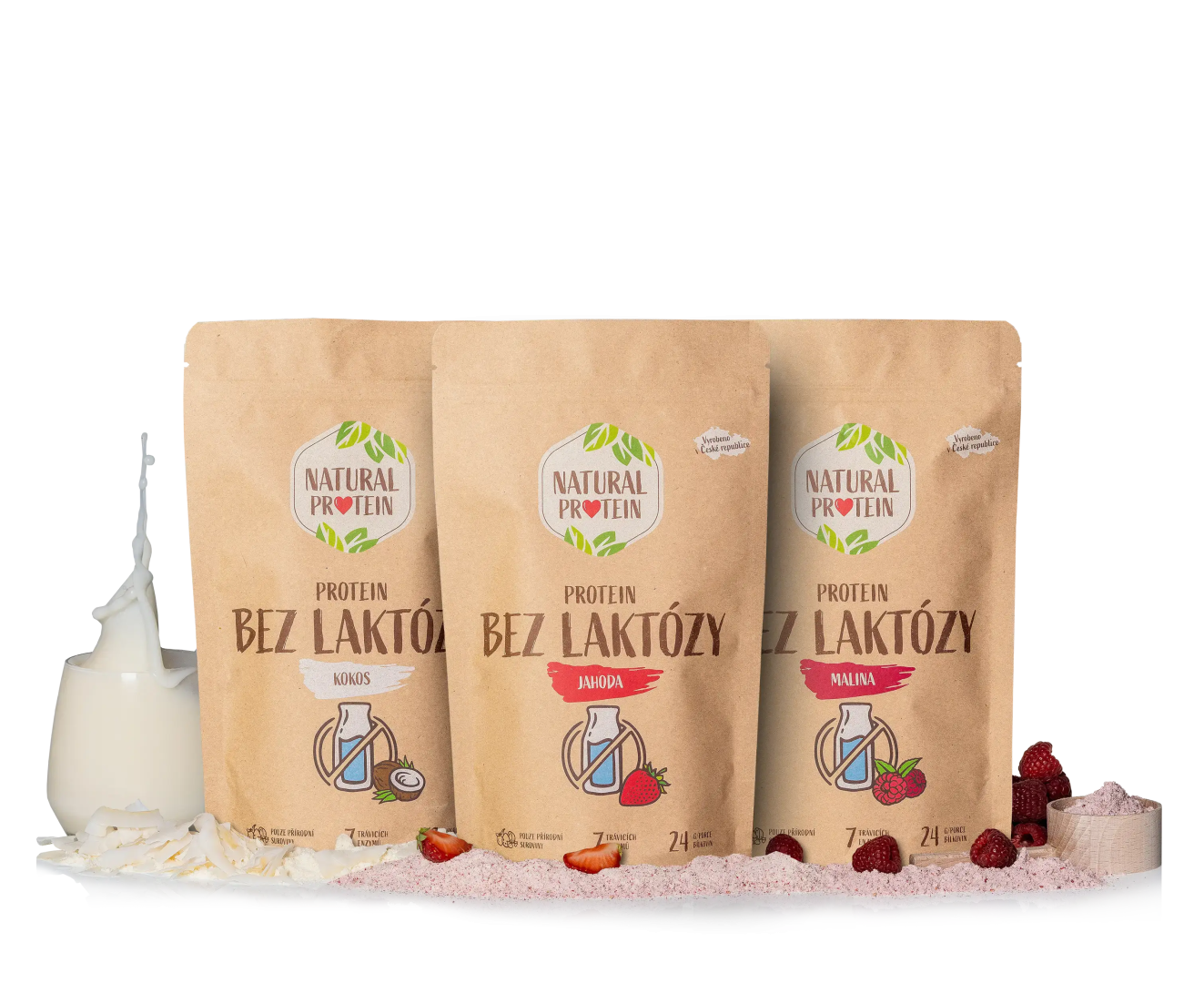 NaturalProtein 3x Bezlaktózový proteín