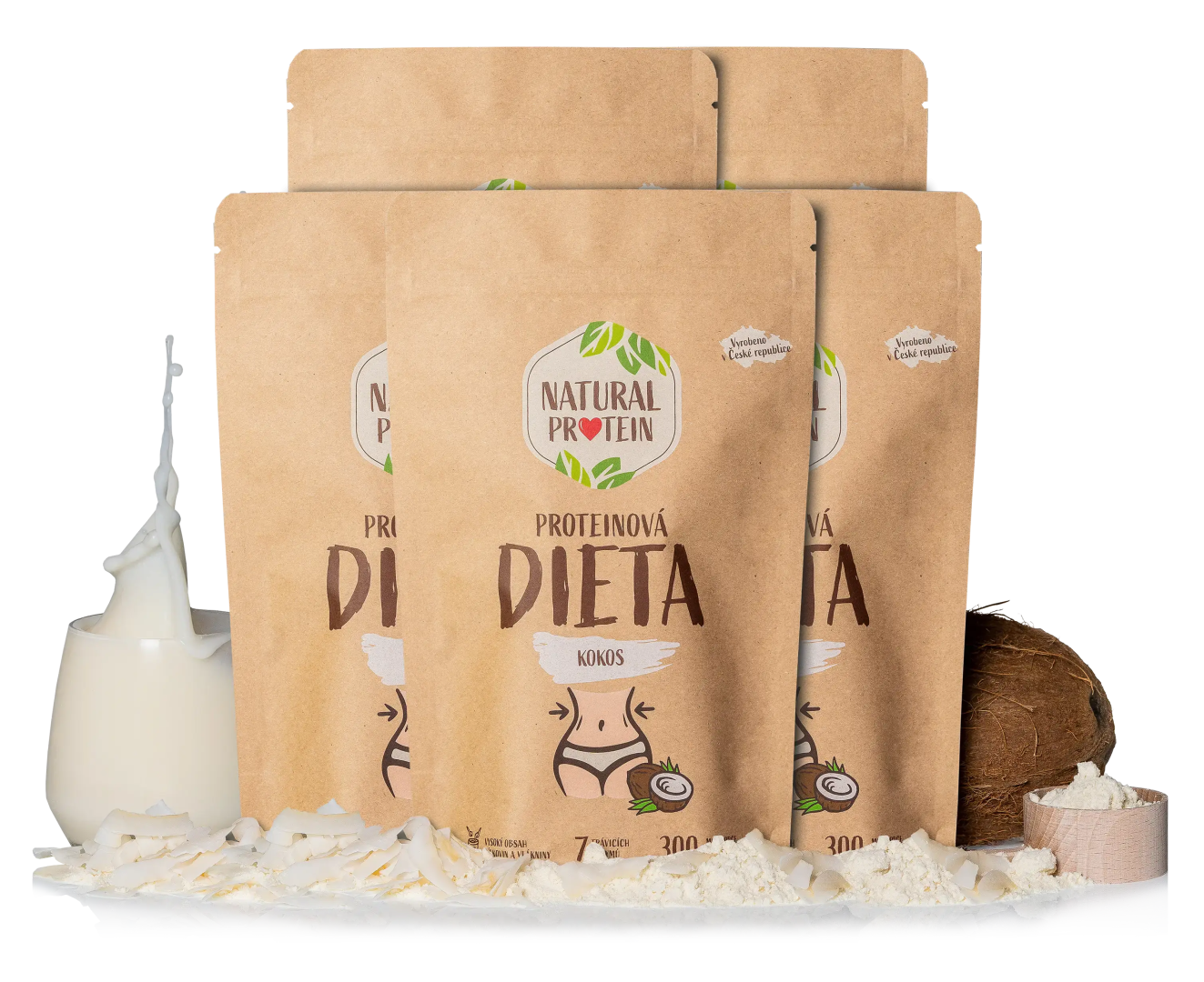 NaturalProtein Proteínová diéta - Kokos 5 kusov