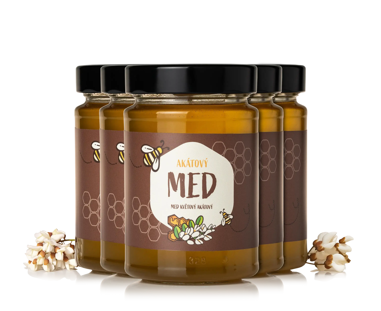 NaturalProtein Agátový med 5 kusov